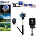 iBank(R)Selfie Stick + Fisheye Wide Angle Camera Lens